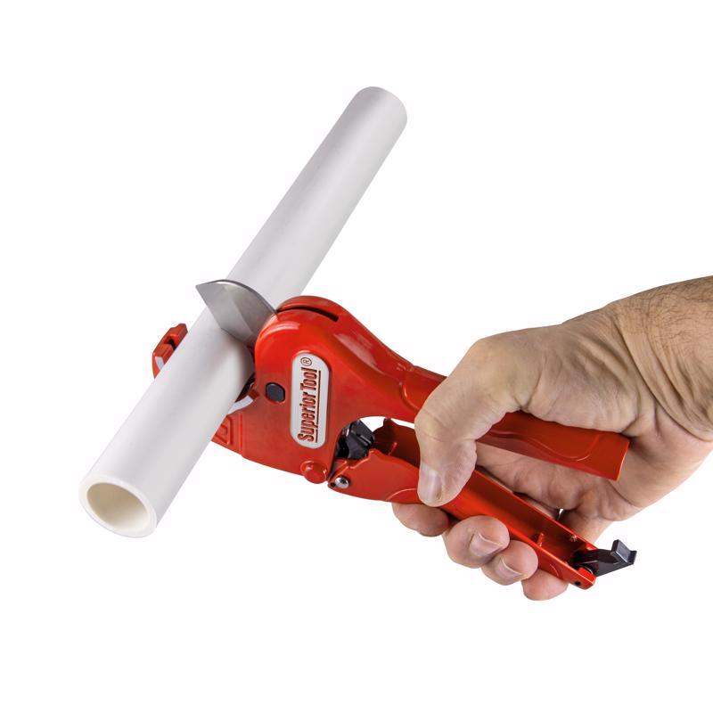 Superior Tool 1-5/8 in. Ratcheting Pipe Cutter Red 1 pc - Case of 6