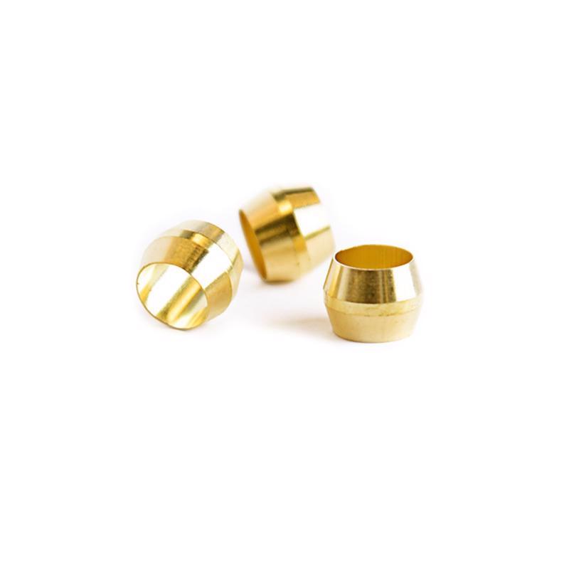 ATC 1/4 in. Compression X 1/4 in. D Compression Brass Sleeve - Case of 5