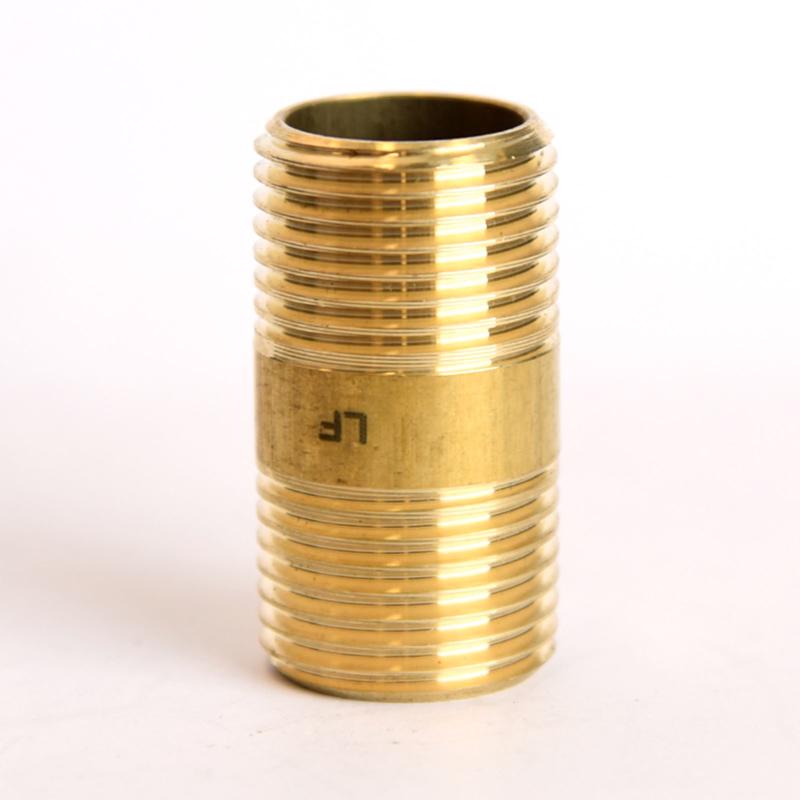 ATC 1/2 in. MPT X 1/2 in. D MPT Yellow Brass Nipple 1-1/2 in. L - Case of 5