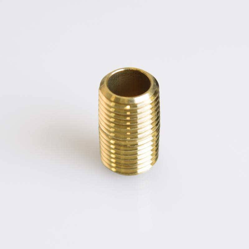 ATC 1/4 in. MPT X 1/4 in. D MPT Yellow Brass Close Nipple - Case of 5