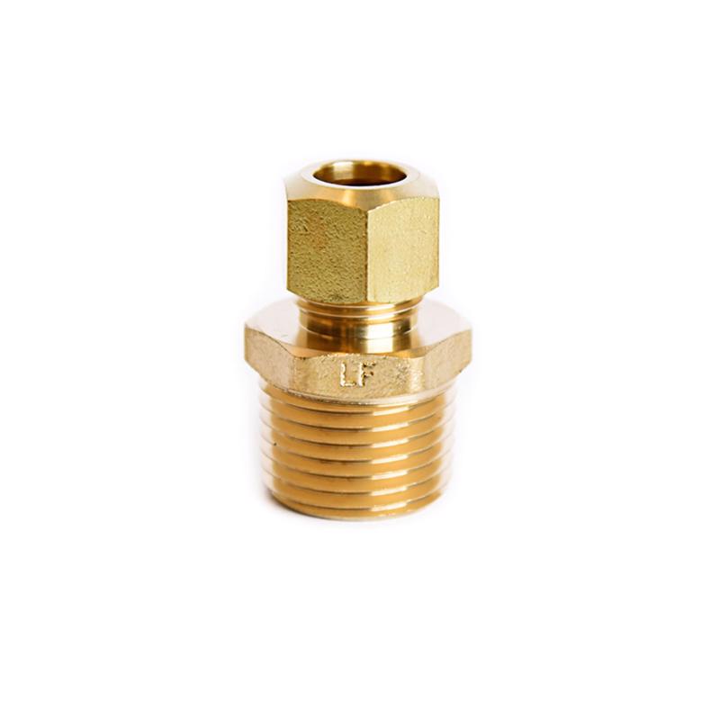 ATC 3/8 in. Compression X 1/2 in. D Male Brass Connector - Case of 5