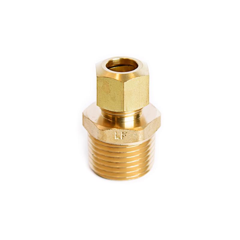ATC 3/8 in. Compression X 1/2 in. D Male Brass Connector - Case of 5