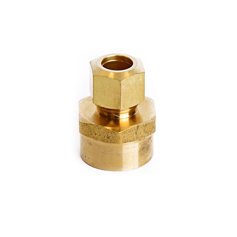 ATC 3/8 in. Compression in. X 1/2 in. D FIP Brass Coupling - Case of 5