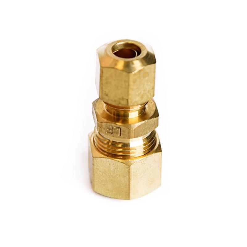 ATC 3/8 in. Compression X 1/4 in. D Compression Yellow Brass Reducing Union - Case of 5
