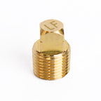 ATC 1/8 in. MPT Brass Square Head Cored Plug - Case of 5