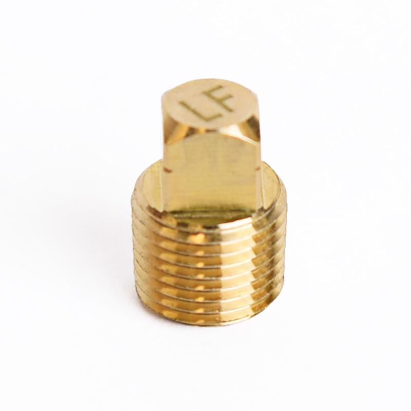 ATC 1/8 in. MPT Brass Square Head Cored Plug - Case of 5