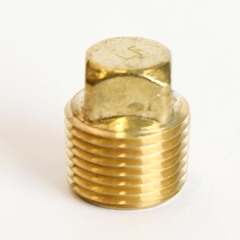 ATC 1/2 in. MPT Brass Square Head Cored Plug - Case of 5