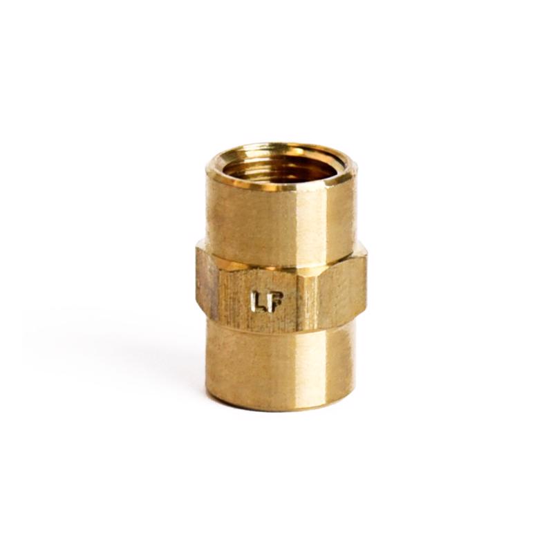 ATC 1/8 in. FPT X 1/8 in. D FPT Brass Coupling - Case of 5