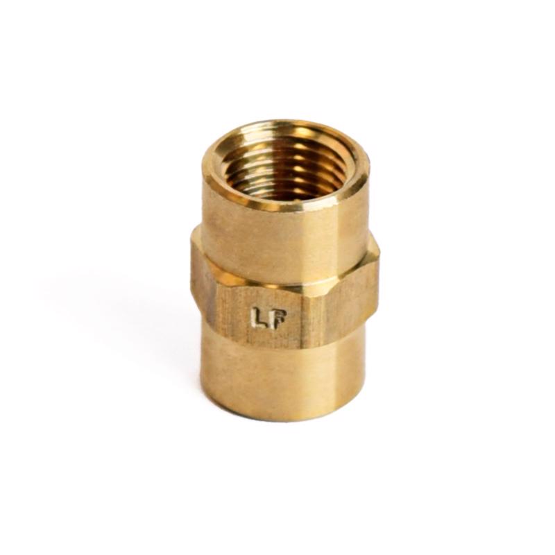 ATC 1/8 in. FPT X 1/8 in. D FPT Brass Coupling - Case of 5