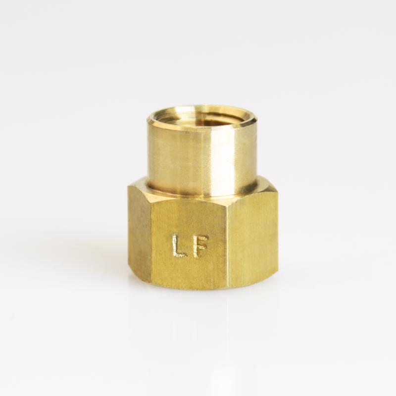 ATC 3/8 in. FPT X 1/4 in. D FPT Brass Reducing Coupling - Case of 5