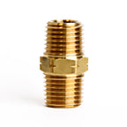 ATC 1/4 in. MPT X 1/4 in. D MPT Yellow Brass Hex Nipple - Case of 5
