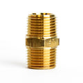 ATC 3/8 in. MPT X 3/8 in. D MPT Yellow Brass Hex Nipple - Case of 5