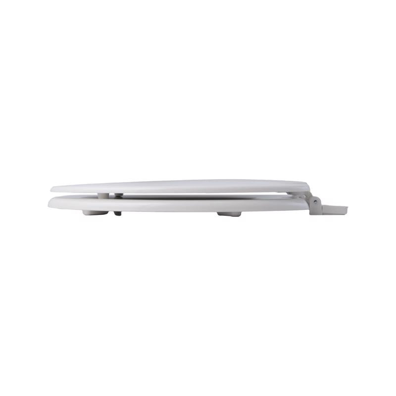 Oakbrook Collection Rockford Elongated White Wood Toilet Seat