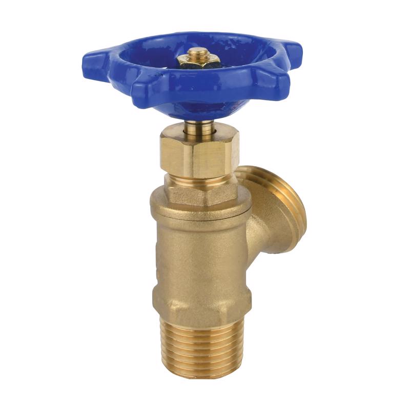 Homewerks 1/2 in. MIP in. X 3/4 in. Garden Hose Thread Brass Boiler Drain
