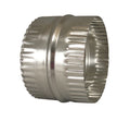 Deflect-O 3 in. L X 4 in. D Silver Aluminum Duct Connector - Case of 12