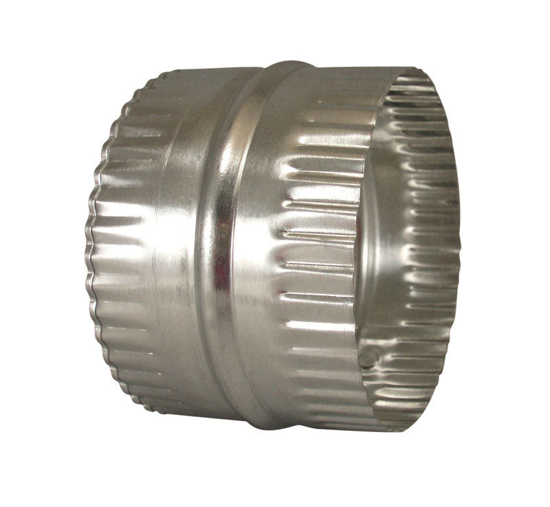 Deflect-O 3 in. L X 4 in. D Silver Aluminum Duct Connector - Case of 12