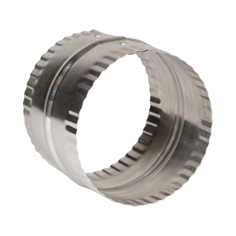 Deflect-O 3 in. L X 4 in. D Silver Aluminum Duct Connector - Case of 12