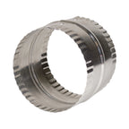 Deflect-O 3 in. L X 4 in. D Silver Aluminum Duct Connector - Case of 12