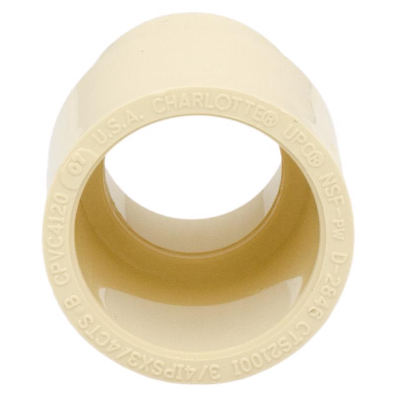Charlotte Pipe 3/4 in. Slip X 3/4 in. D Slip CPVC Adapter 1 pk - Case of 25