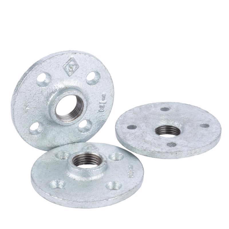 STZ Industries 1/2 in. FIP each Galvanized Malleable Iron Floor Flange - Case of 5
