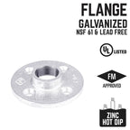 STZ Industries 3/4 in. FIP each Galvanized Malleable Iron Floor Flange - Case of 5