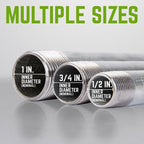 STZ Industries 1/2 in. MIP each X 1/2 in. D MIP Galvanized Steel Close Nipple