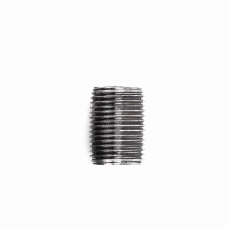 STZ Industries 3/8 in. MIP each X 3/8 in. D MIP Black Steel Close Nipple - Case of 5