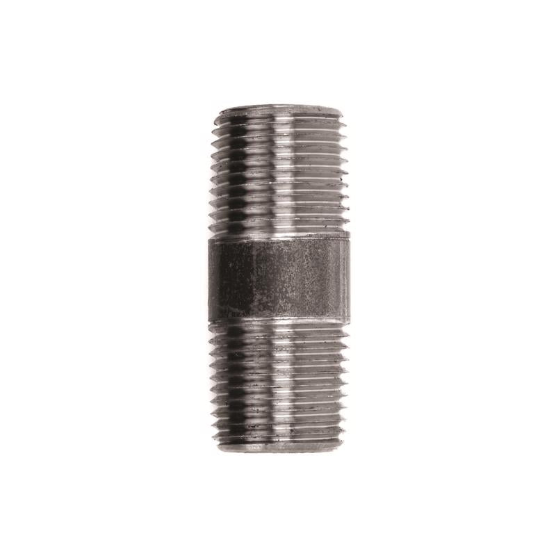STZ Industries 1/2 in. MIP each X 1/2 in. D MIP Black Steel 2 in. L Nipple - Case of 5