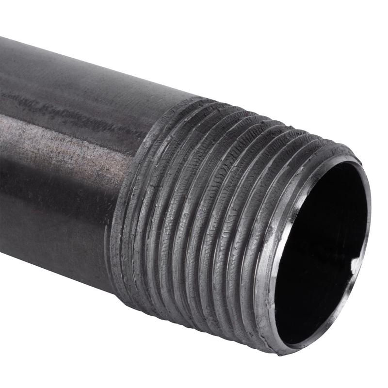 STZ Industries 1/2 in. MIP each X 1/2 in. D MIP Black Steel 2 in. L Nipple - Case of 5