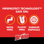 Drano Professional Strength Gel Clog Remover 32 oz - Case of 12
