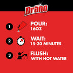 Drano Professional Strength Gel Clog Remover 32 oz - Case of 12