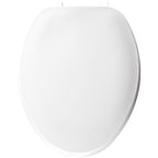 Mayfair by Bemis Elongated White Plastic Toilet Seat