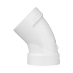Charlotte Pipe Schedule 40 2 in. Hub X 2 in. D Hub PVC 45 Degree Elbow 1 pk
