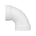 Charlotte Pipe Schedule 40 2 in. Hub X 2 in. D Hub PVC 90 Degree Elbow 1 pk