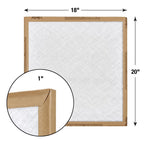 Flanders EZ Flow II 18 in. W X 20 in. H X 1 in. Fiberglass 1 MERV Air Filter 1 pk - Case of 12