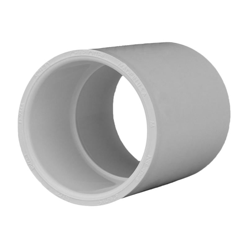 Charlotte Pipe Schedule 40 1-1/2 in. Slip X 1-1/2 in. D Slip PVC Coupling 1 pk - Case of 25