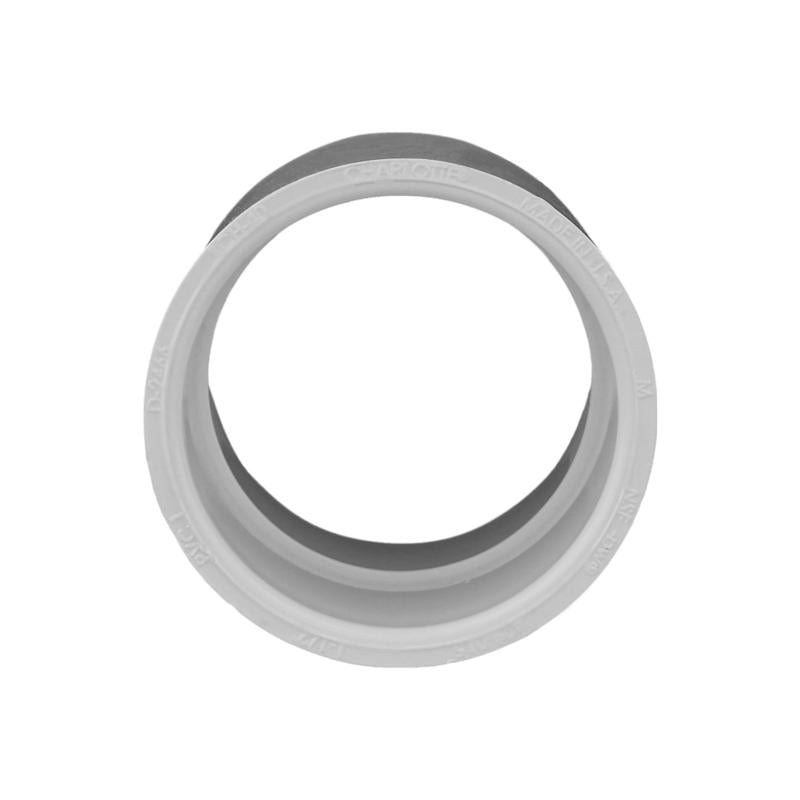 Charlotte Pipe Schedule 40 1-1/2 in. Slip X 1-1/2 in. D Slip PVC Coupling 1 pk - Case of 25