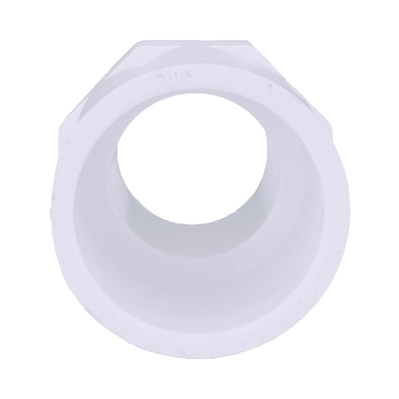 Charlotte Pipe Schedule 40 1-1/4 in. Slip X 1-1/4 in. D MPT PVC Pipe Adapter 1 pk - Case of 25