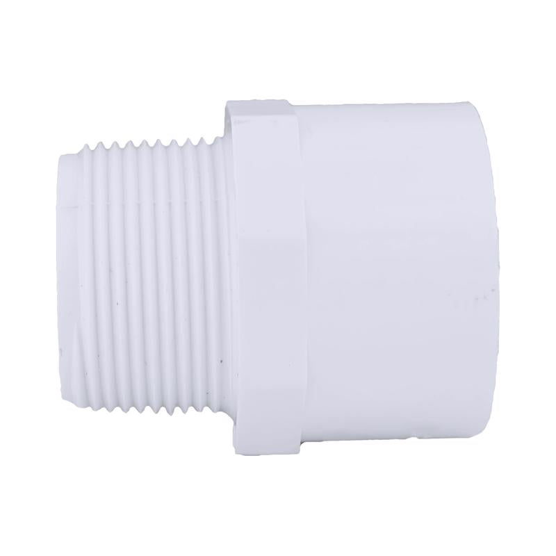 Charlotte Pipe Schedule 40 1-1/4 in. Slip X 1-1/4 in. D MPT PVC Pipe Adapter 1 pk - Case of 25
