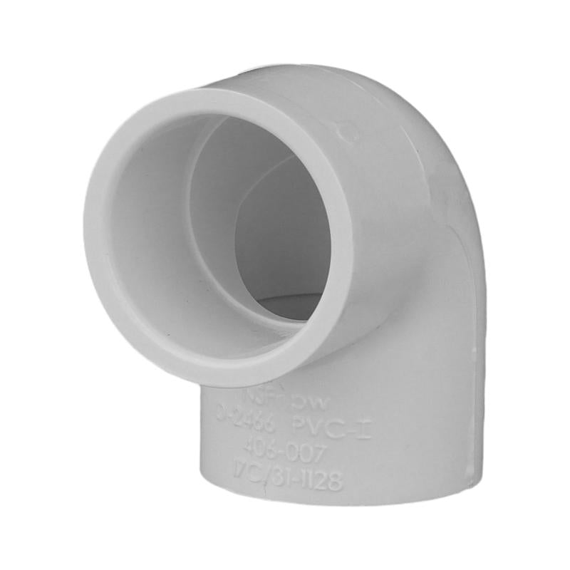 Charlotte Pipe Schedule 40 1/2 in. Slip X 1/2 in. D Slip PVC Elbow 1 pk - Case of 25