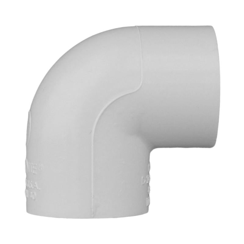 Charlotte Pipe Schedule 40 1/2 in. Slip X 1/2 in. D Slip PVC Elbow 1 pk - Case of 25