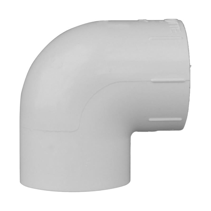 Charlotte Pipe Schedule 40 1-1/2 in. Slip X 1-1/2 in. D Slip PVC Elbow 1 pk - Case of 25