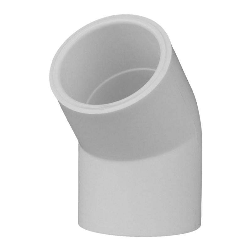 Charlotte Pipe Schedule 40 3/4 in. Slip X 3/4 in. D Slip PVC 45 Degree Elbow 1 pk - Case of 25