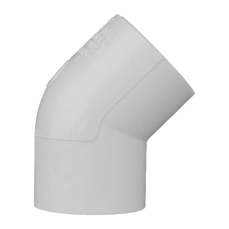 Charlotte Pipe Schedule 40 3/4 in. Slip X 3/4 in. D Slip PVC 45 Degree Elbow 1 pk - Case of 25