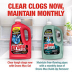Drano Professional Strength Gel Clog Remover 80 oz - Case of 6