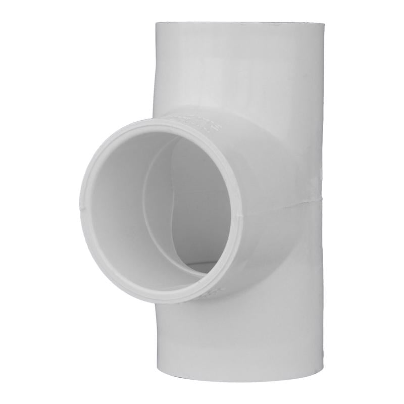 Charlotte Pipe Schedule 40 1-1/2 in. Slip X 1-1/2 in. D Slip PVC Tee 1 pk - Case of 25