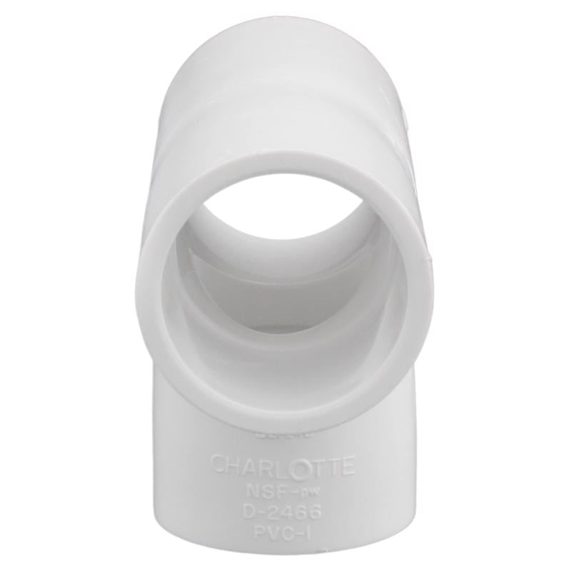 Charlotte Pipe Schedule 40 1/2 in. Slip X 1/2 in. D Slip PVC Tee 1 pk - Case of 25