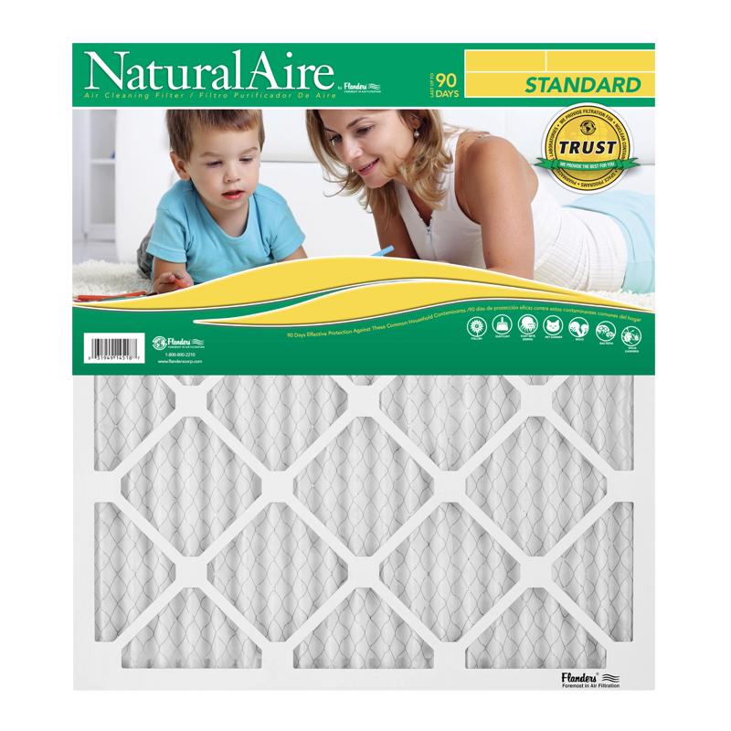 NaturalAire 18 in. W X 20 in. H X 1 in. Synthetic 8 MERV Pleated Air Filter 1 pk - Case of 12