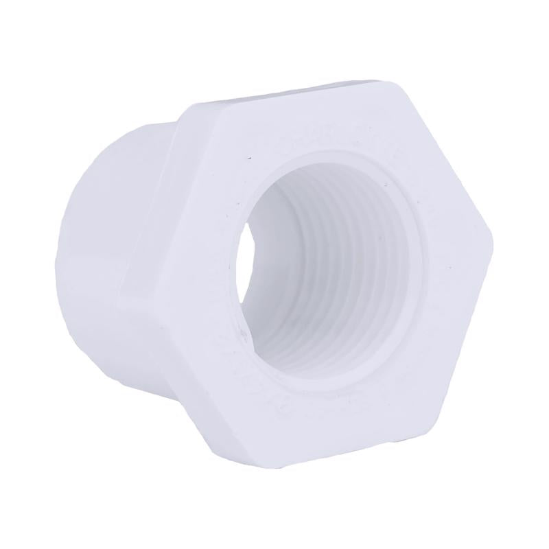 Charlotte Pipe Schedule 40 3/4 in. Spigot X 1/2 in. D FPT PVC Reducing Bushing 1 pk - Case of 25