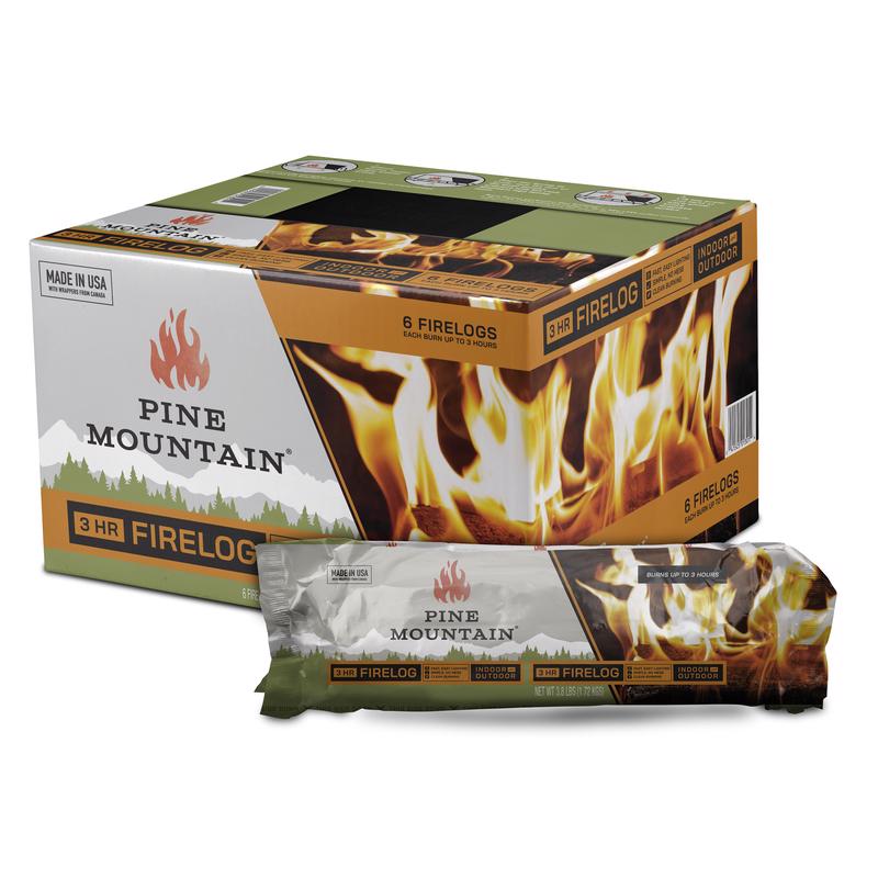 Pine Mountain Fire Log 3 hr 6 pk